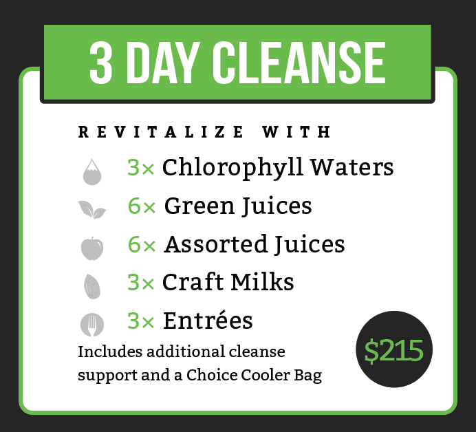 3 Day Cleanse — Choice Juicery